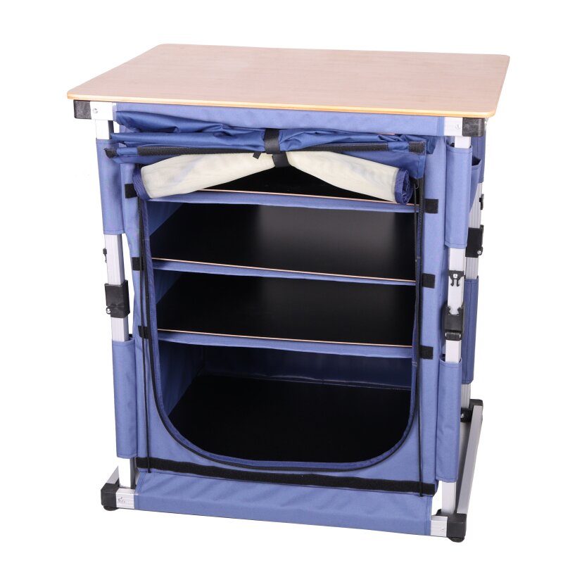 5-shelf camping cupboard with bamboo top (GZ200)