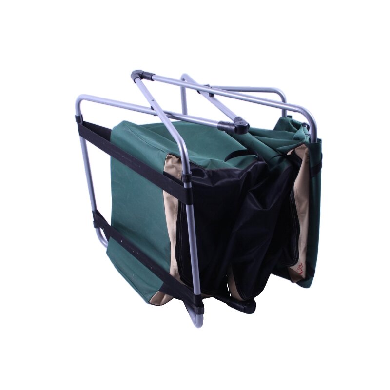 クイックフォールドフレーム付き3段キャンプ用収納棚 GZ203