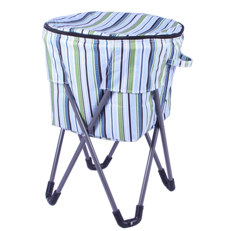 Soft-sided folding cooler bucket with lid (RC702CM)
