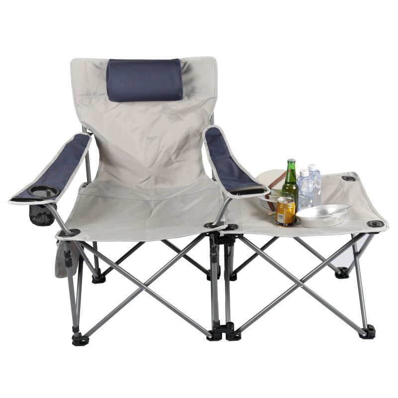 取り外し可能な回転サイドテーブル/フットレスト付きコンバーチブルラウンジチェア B358T